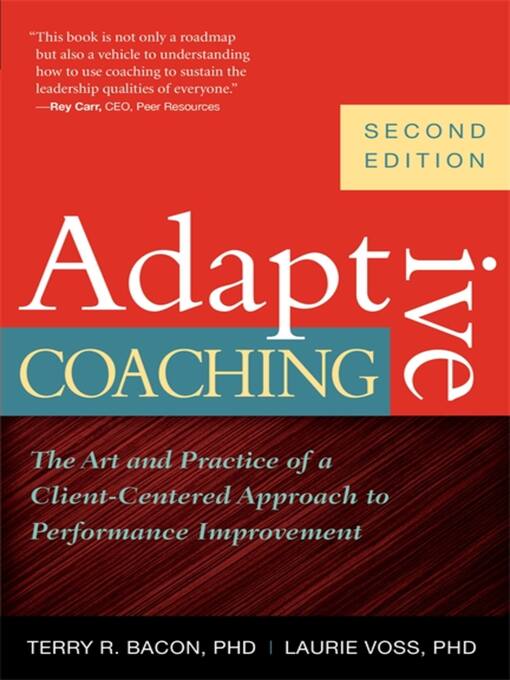 Title details for Adaptive Coaching by Terry R. Bacon PhD - Wait list